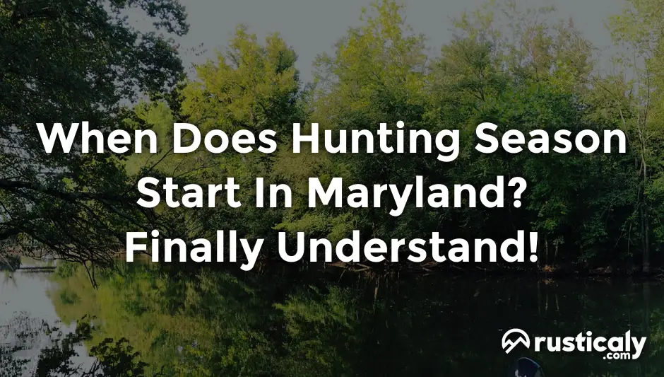 when does hunting season start in maryland