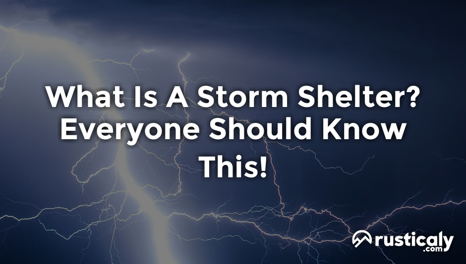 what is a storm shelter