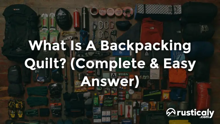 what is a backpacking quilt