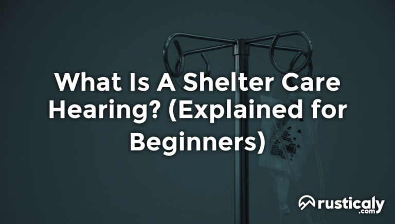 what is a shelter care hearing
