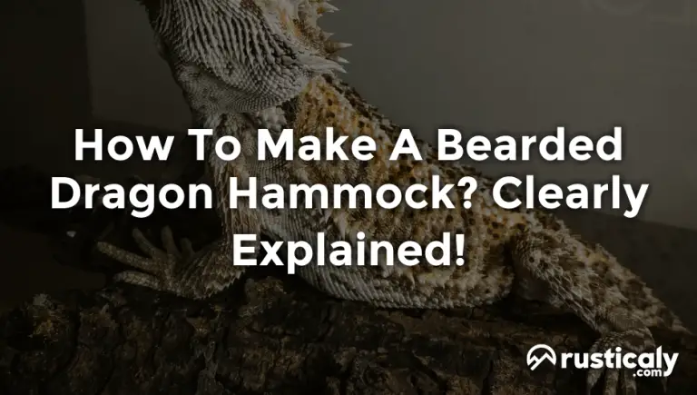how to make a bearded dragon hammock