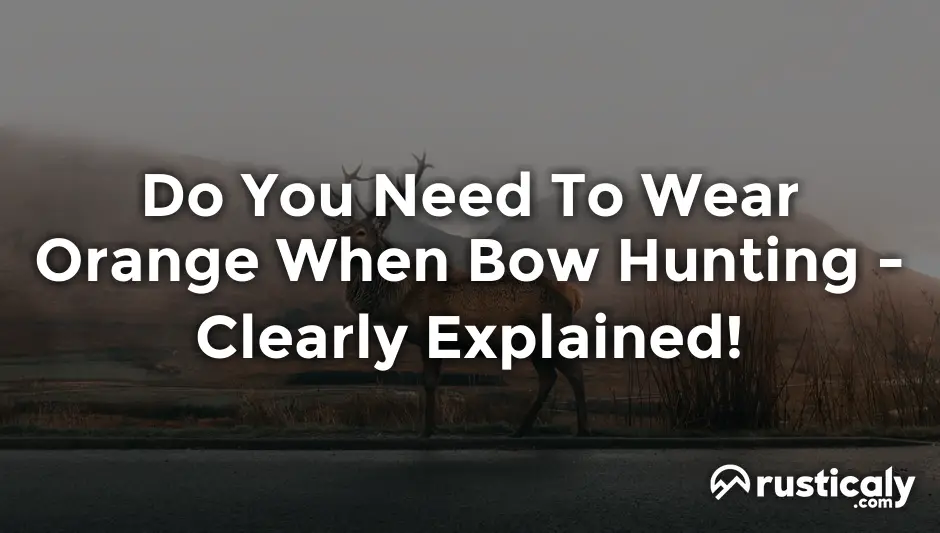 do you need to wear orange when bow hunting