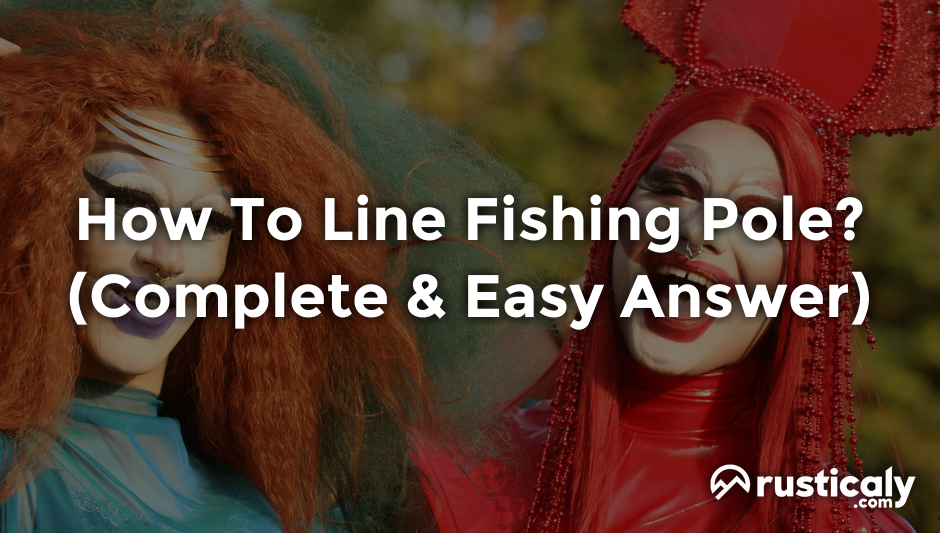 how to line fishing pole