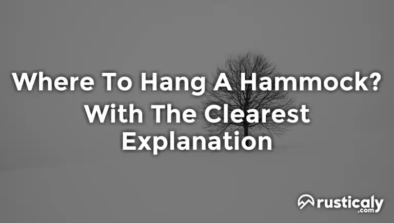 where to hang a hammock