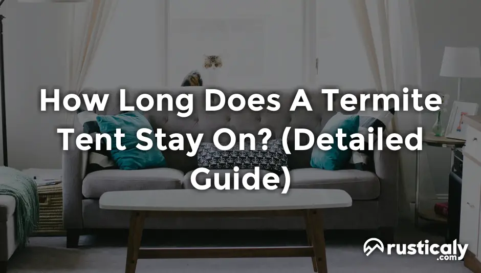 how long does a termite tent stay on