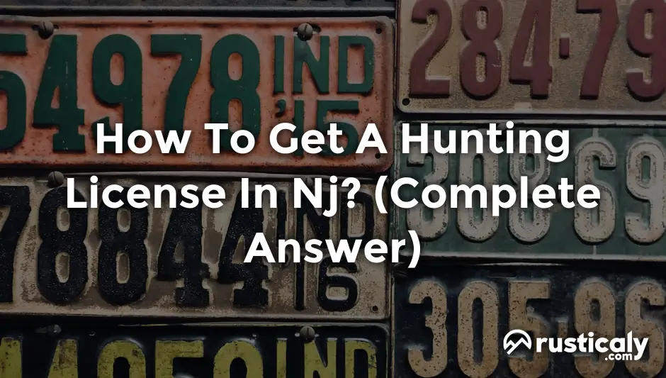how to get a hunting license in nj