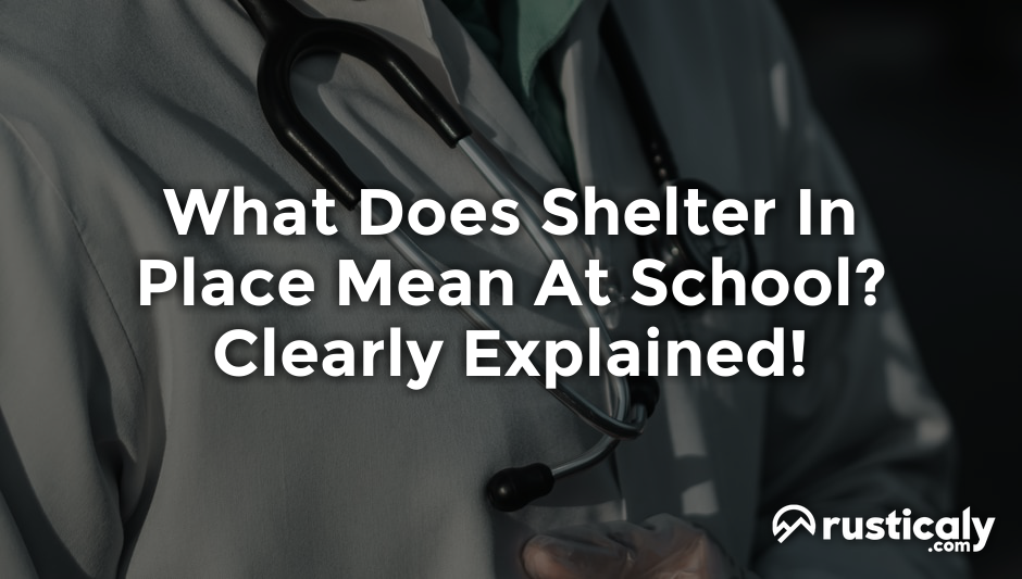 what does shelter in place mean at school