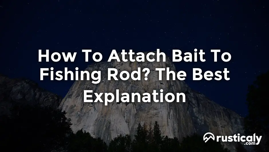 how to attach bait to fishing rod
