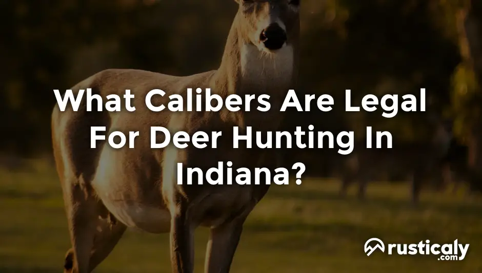 what calibers are legal for deer hunting in indiana