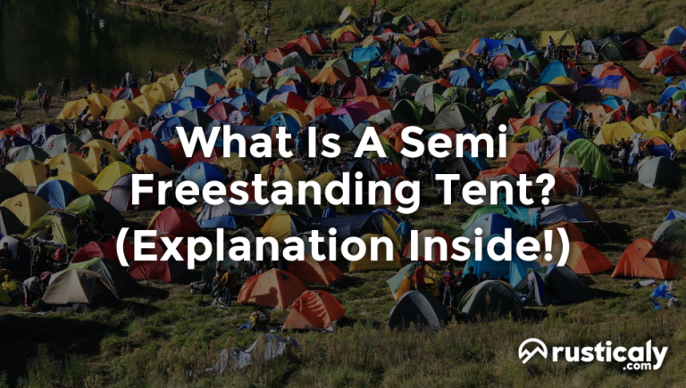 what is a semi freestanding tent