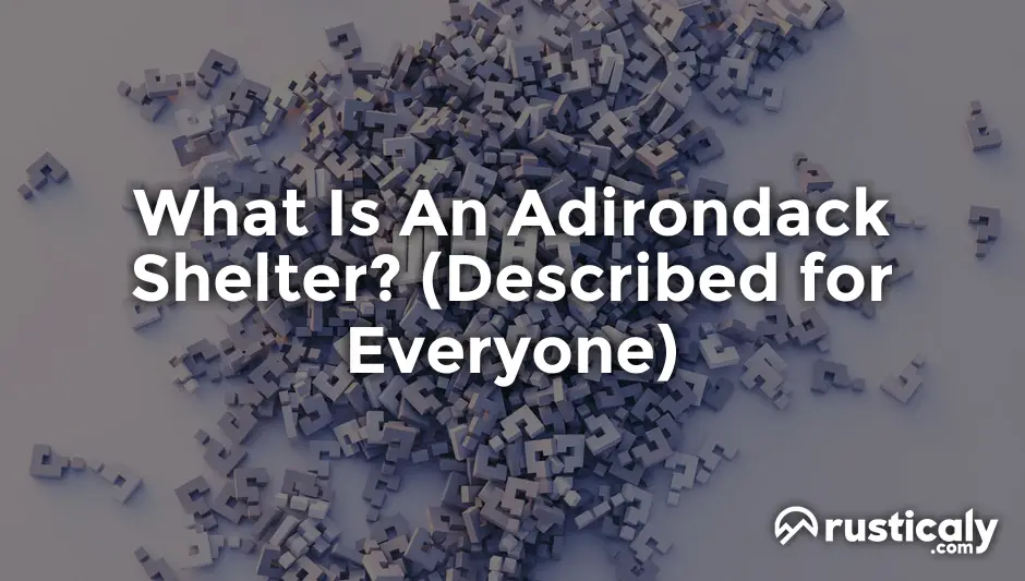 what is an adirondack shelter