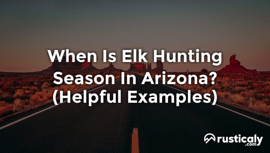 when is elk hunting season in arizona