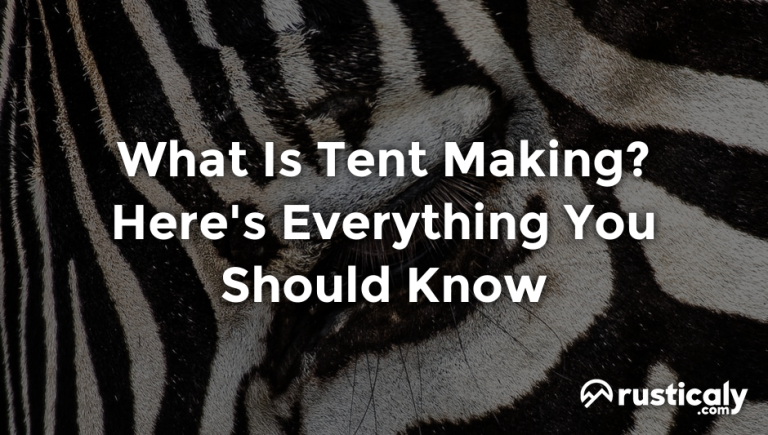what is tent making