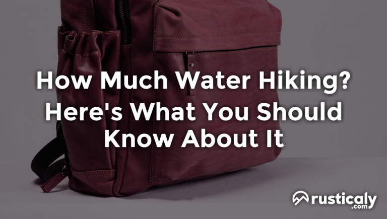 how much water hiking