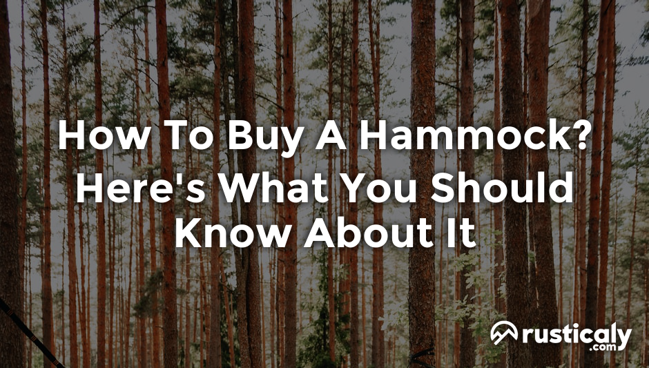 how to buy a hammock