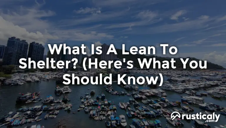 what is a lean to shelter