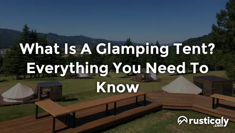 what is a glamping tent