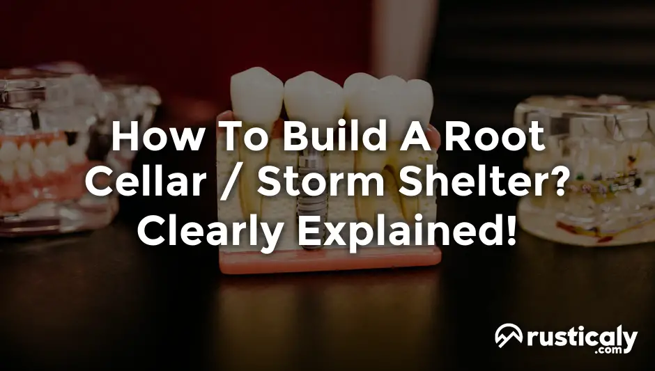 how to build a root cellar / storm shelter