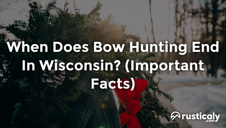 when does bow hunting end in wisconsin