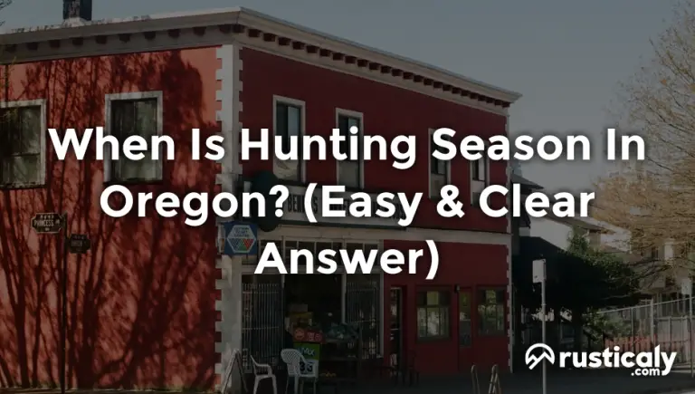 when is hunting season in oregon