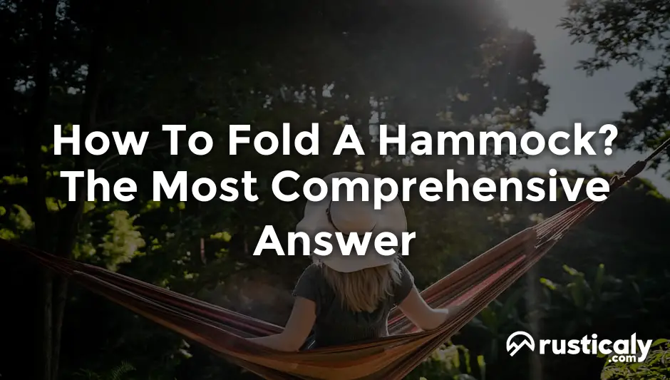 how to fold a hammock