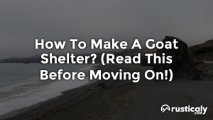 how to make a goat shelter