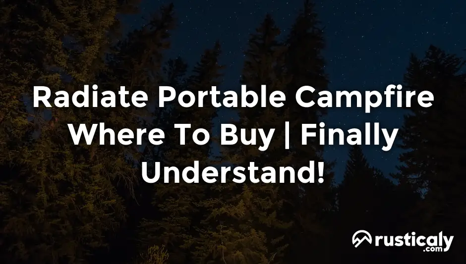 radiate portable campfire where to buy