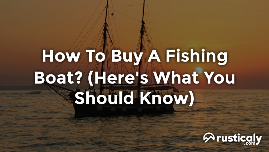 how to buy a fishing boat