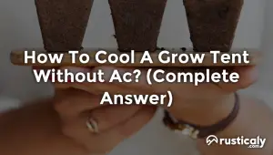 how to cool a grow tent without ac