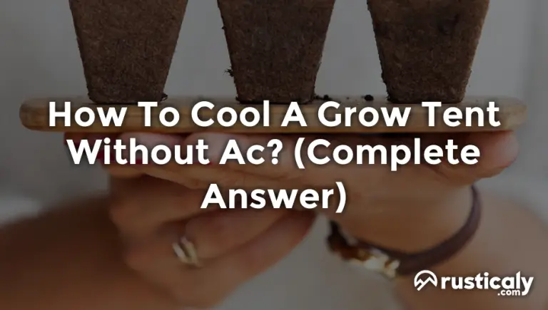 how to cool a grow tent without ac