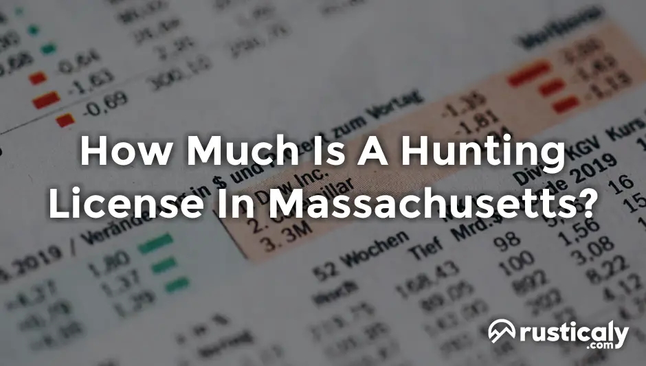 how much is a hunting license in massachusetts