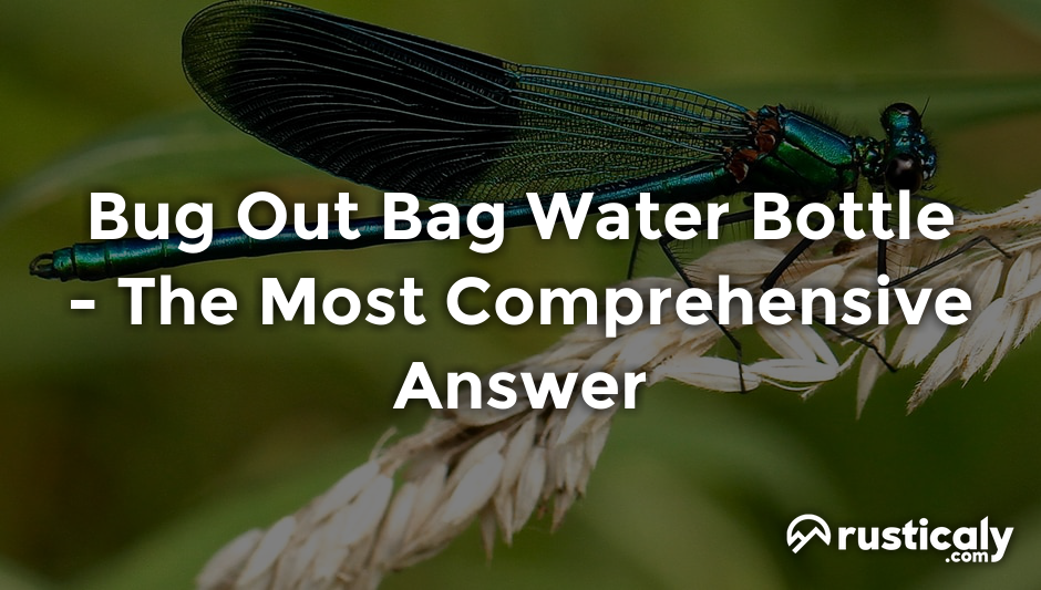 bug out bag water bottle
