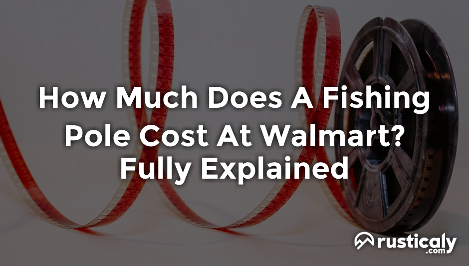 how much does a fishing pole cost at walmart
