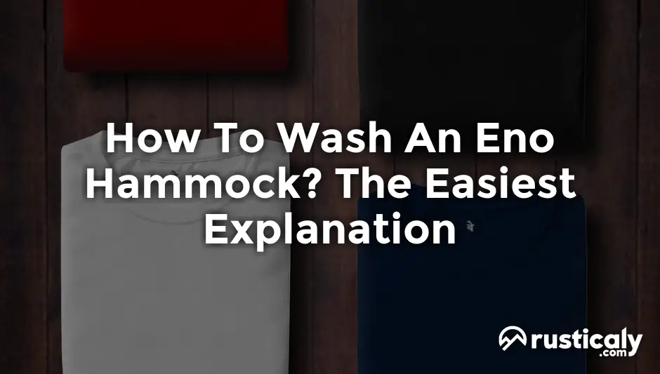 how to wash an eno hammock