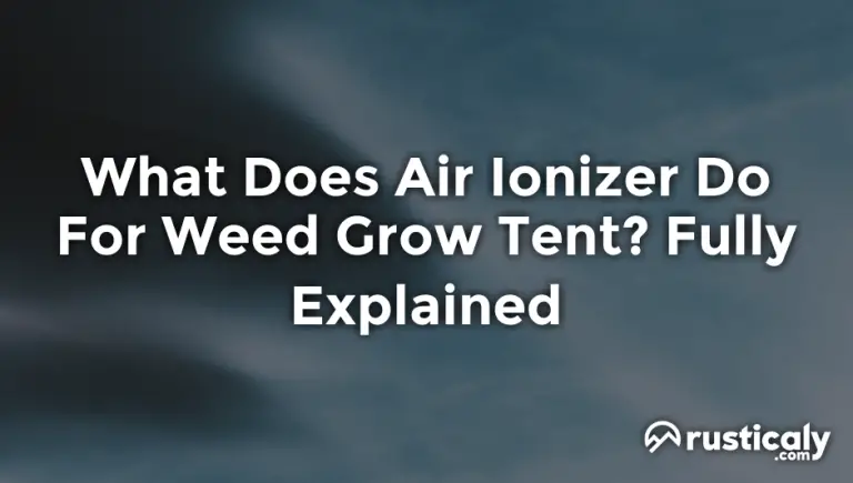 what does air ionizer do for weed grow tent