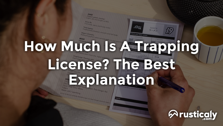 how much is a trapping license