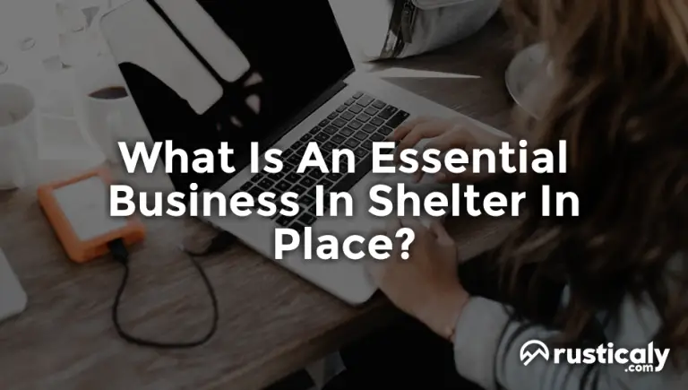 what is an essential business in shelter in place