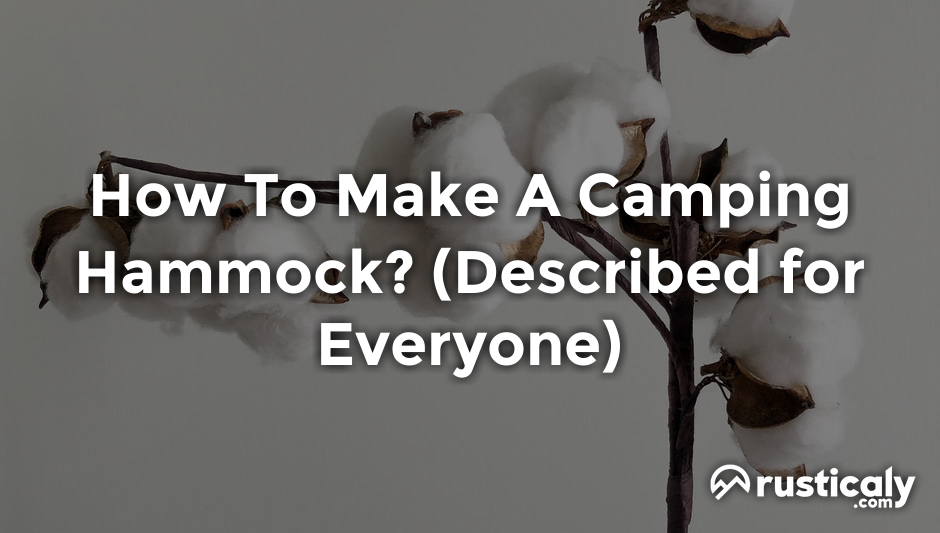 how to make a camping hammock