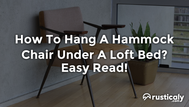 how to hang a hammock chair under a loft bed