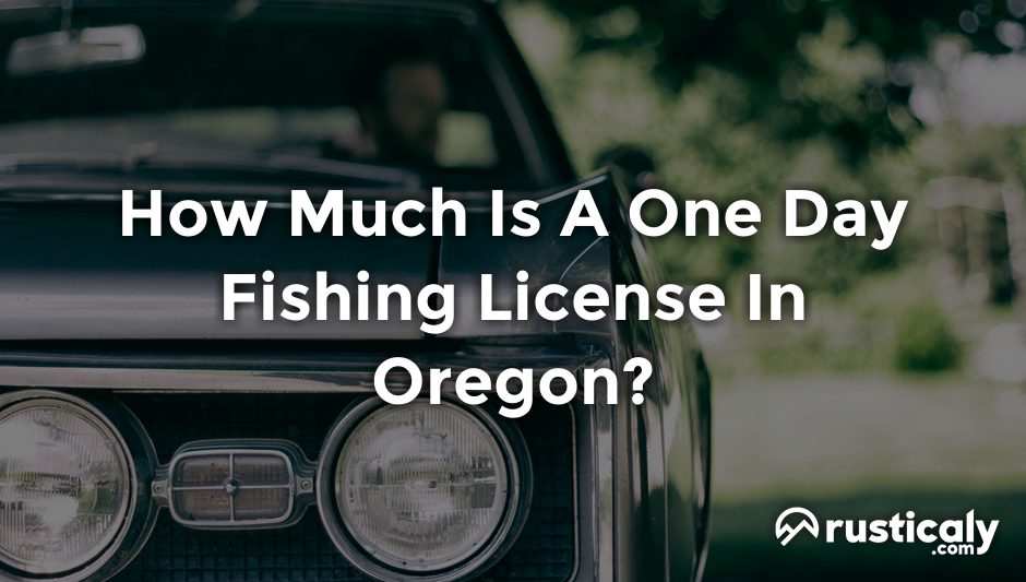 how much is a one day fishing license in oregon