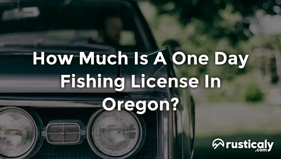 How Much Is A One Day Fishing License In Oregon?