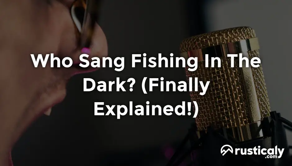 who sang fishing in the dark