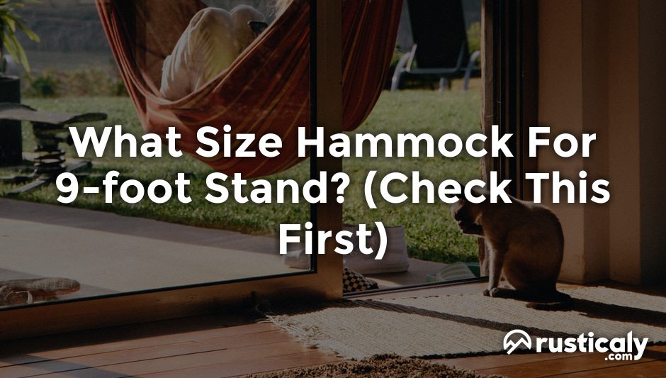 what size hammock for 9-foot stand