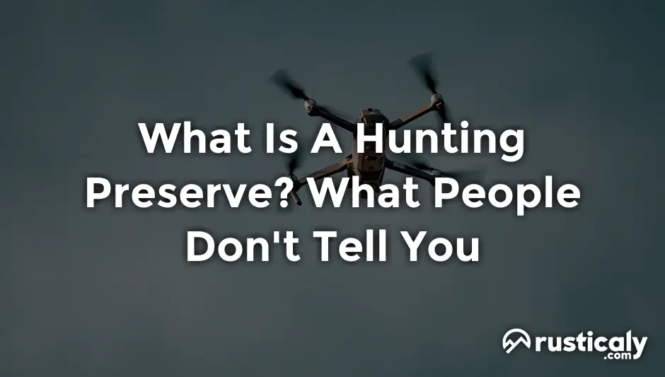what is a hunting preserve