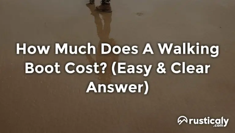 how much does a walking boot cost