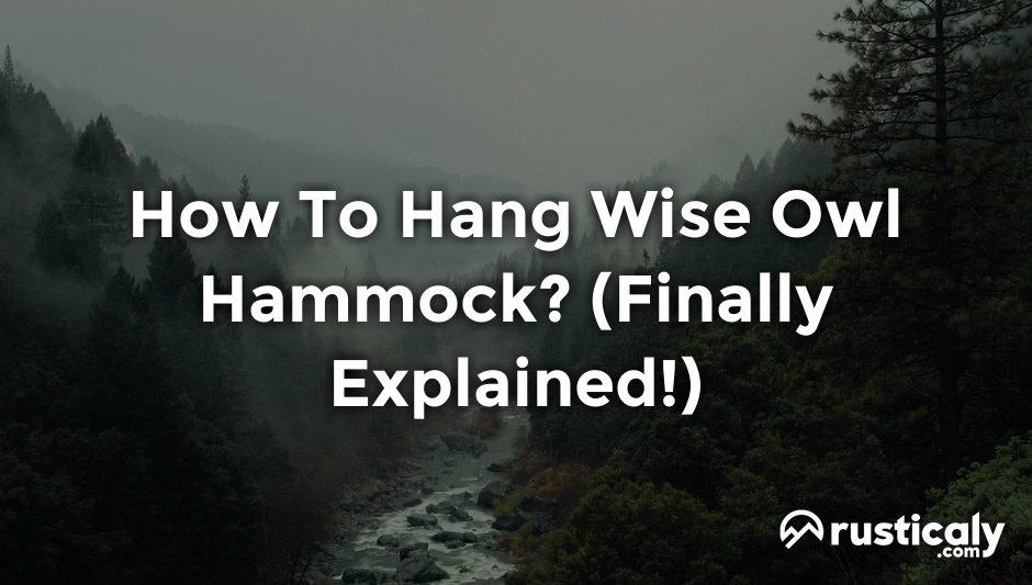 how to hang wise owl hammock