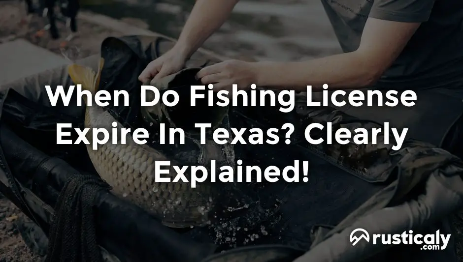 when do fishing license expire in texas