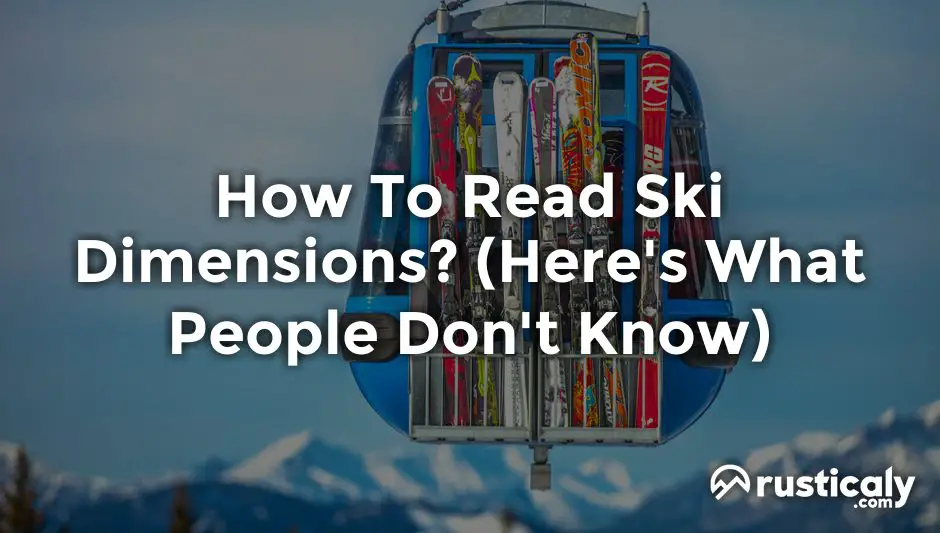 how to read ski dimensions