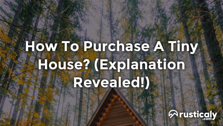 how to purchase a tiny house