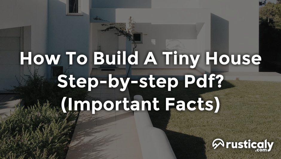 how to build a tiny house step-by-step pdf